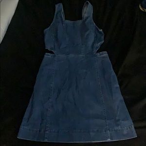 Madewell denim cutout dress
